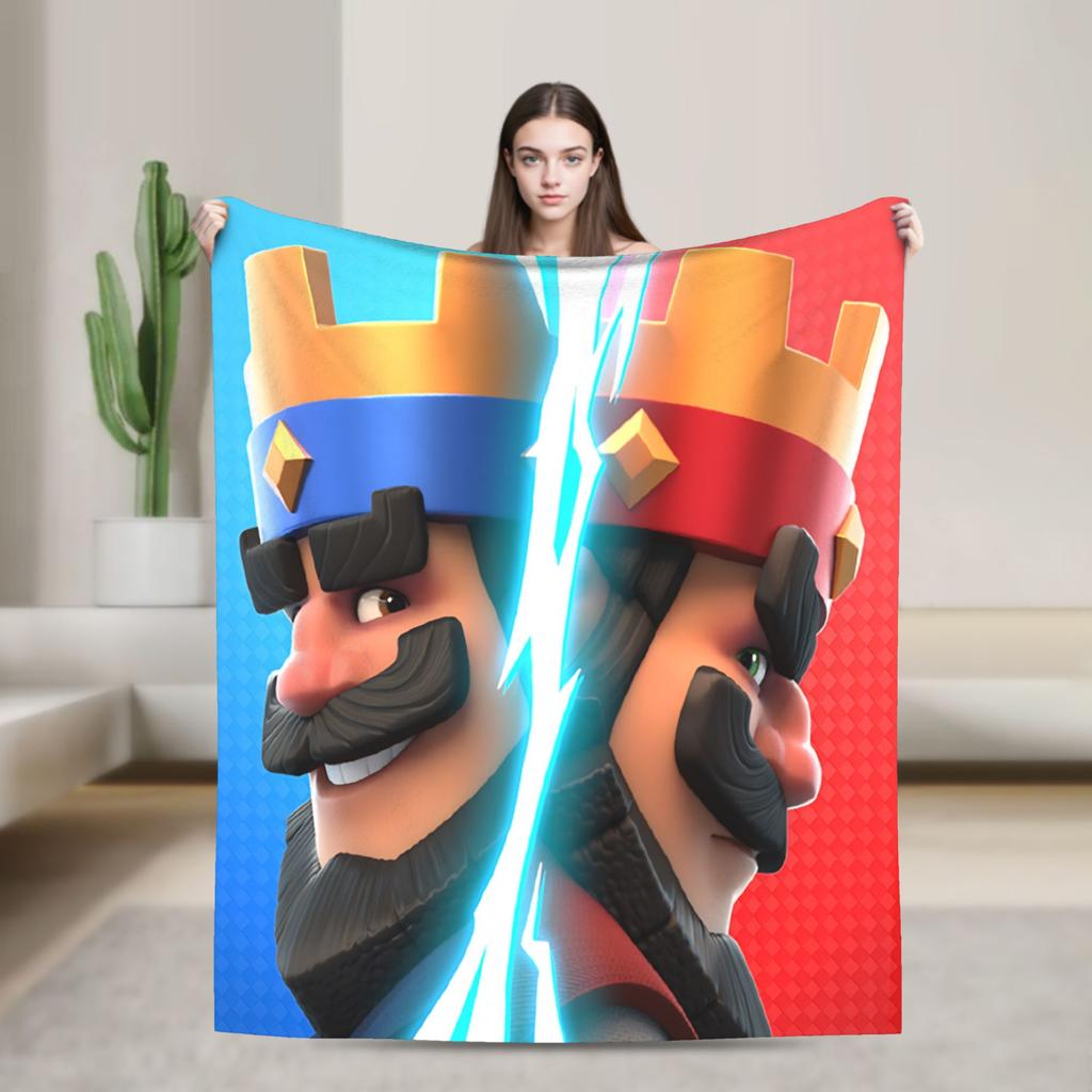 Clashes Royaleds Game Blankets  Fuzzy Funny Warm Throw Blanket for Bedspread Decoration