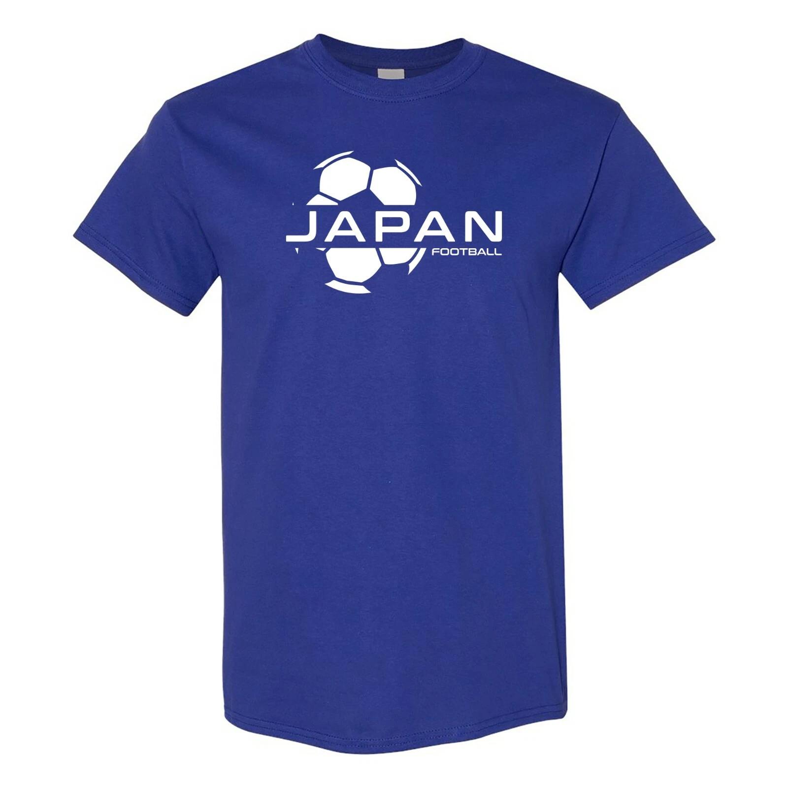 Japan Football Strike - Soccer Sports Short Sleeve T-Shirt - Cobalt 2XL