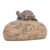 Turtle Stone Key Hider Durable Resin Cute Turtle Decor Fake Rock Key Hider Storage Box for Outside