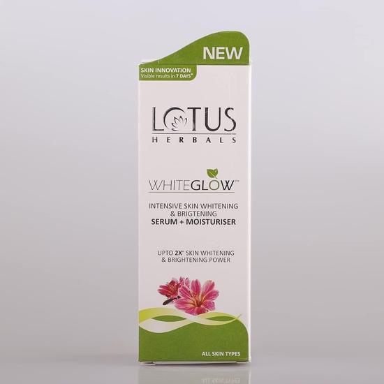 Lotus Herbals Whiteglow Sérum Intensif pour la Peau + Hydratant | Nourrit et Hydrate la Peau | Pour Tous Types de Peau | 30ml