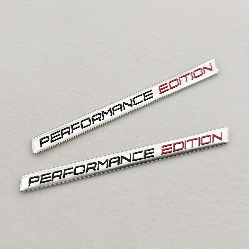 

2PCS Aluminium Performance Edition Logo Emblem Black Chrome Sticker Decal For BMW Motorcycle Car Badge Fender Truck Accessories