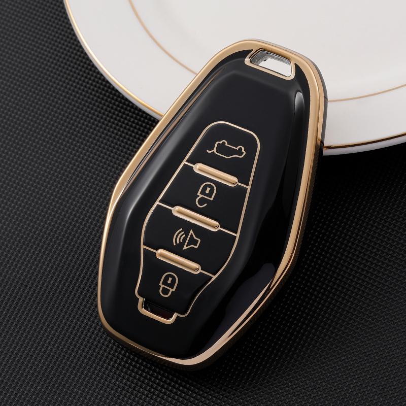 Buy Soft TPU Car Remote Key Case Cover Shell Holder Auto Keychain For