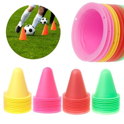 10 Stück Skate Markierungskegel Roller Fußball Markierungsbecher Markierungskegel Slalom Rollschuh Stapelbecher Fußball Trainingsausrüstung