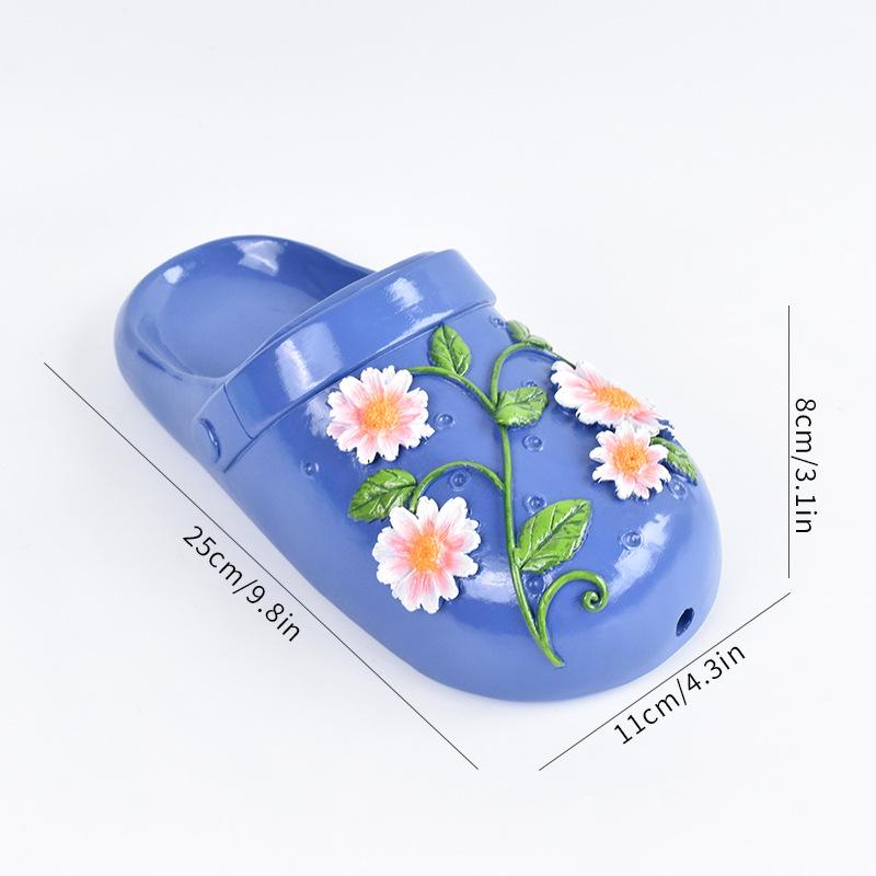 Wall Hanging Flower Pot Creative Slippers Plant Wall Indoor Wall Decoration Flower Outdoor Courtyard Green Plant Hanging Basket
