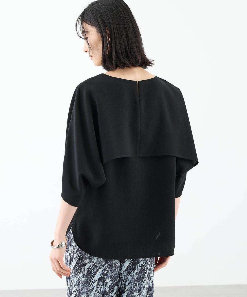 AC by Alpha Cubic Cape Design Blouse Touch UV Size Black Bi-Motion [Cooling & Protection] Women's 353786,