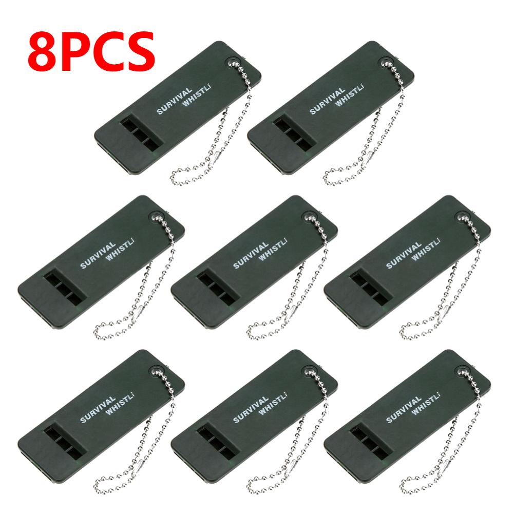 High Decibel Emergency Survival Whistle 3-Frequency Whistle Portable Keychain Camping Hiking Survival Whistle Outdoor Tools