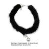 Comfortable Necklace Women Soft Plush Clavicle Chain Short Necklace Flexible Jewelry Perfect for Fall and Winter Fashion