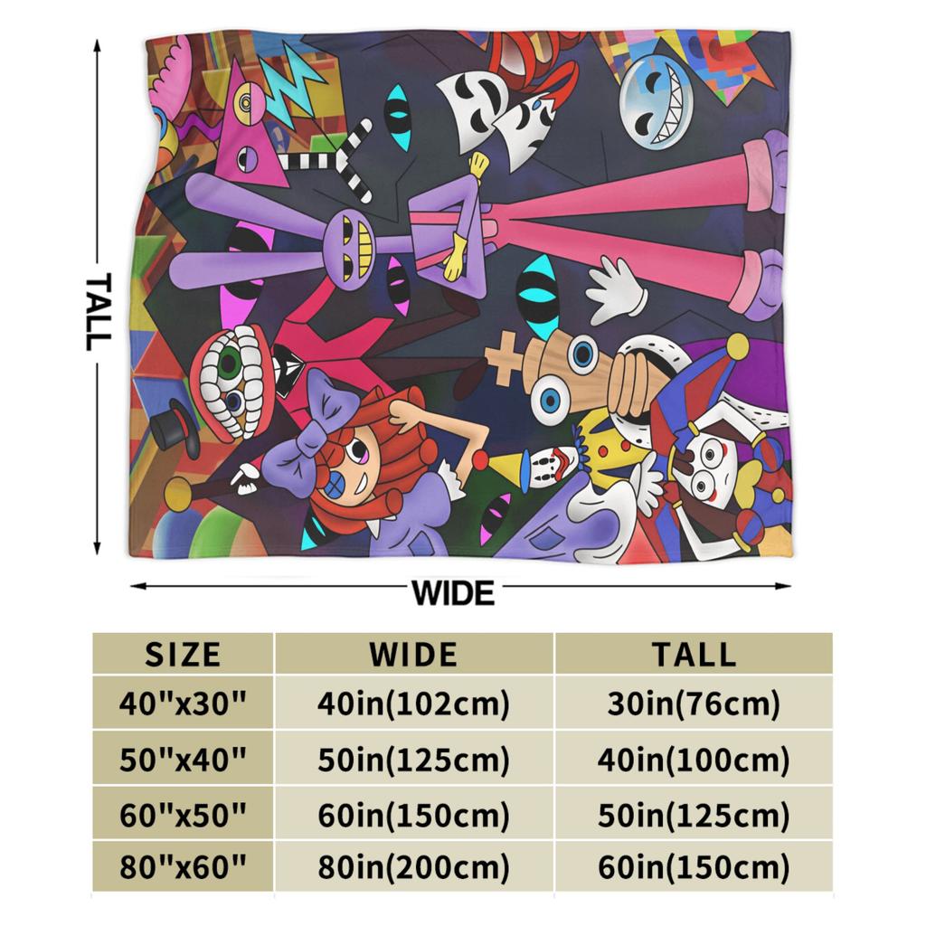 Soft Blanket Picnic A-Amazing D-Digital C-Circus T-TADC Throw Blanket Trend  Bedspread For Sofa Home
