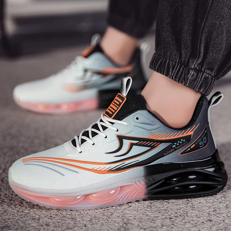 Men’s Red Sports Basketball Shoes Street Style Running Sneakers Shoes Students Over Sized Jogging Shoes