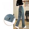 Women's High-Waisted Loose Straight-Leg Jeans for Autumn/Winter 2025