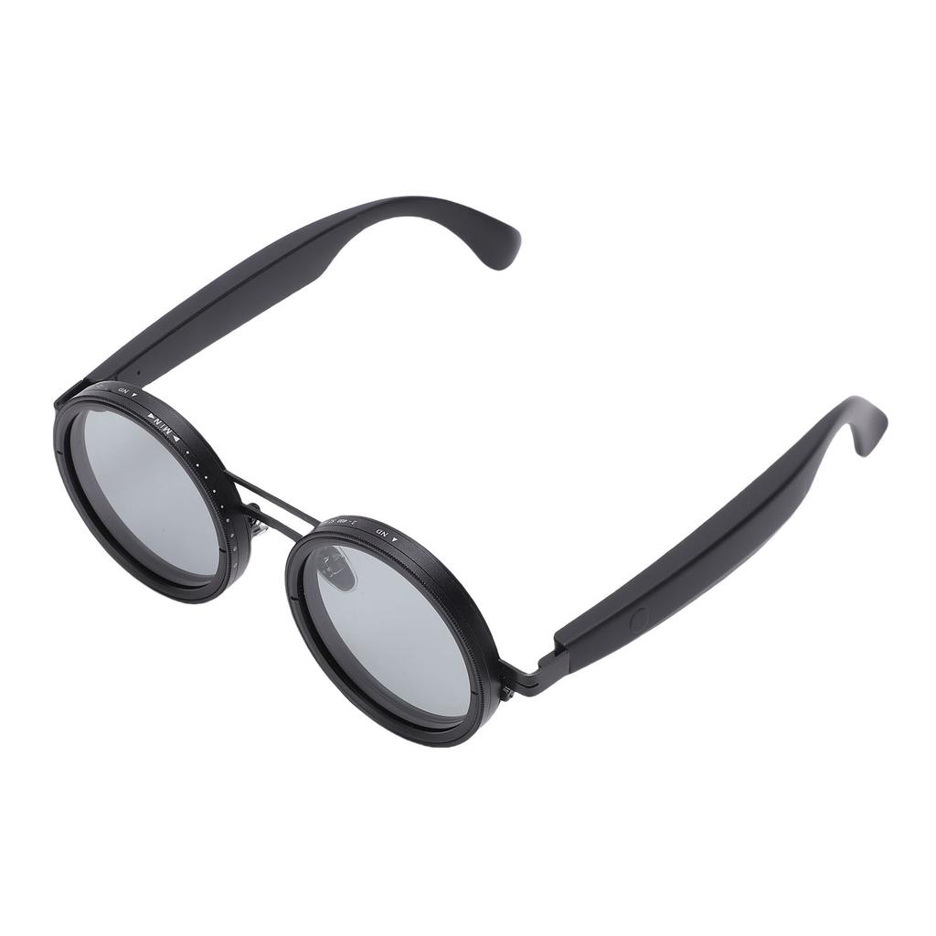 Smart Translation Glasses Round 52mm ND2-400   Dimming Polarized Sunglasses for Daily Use Travel