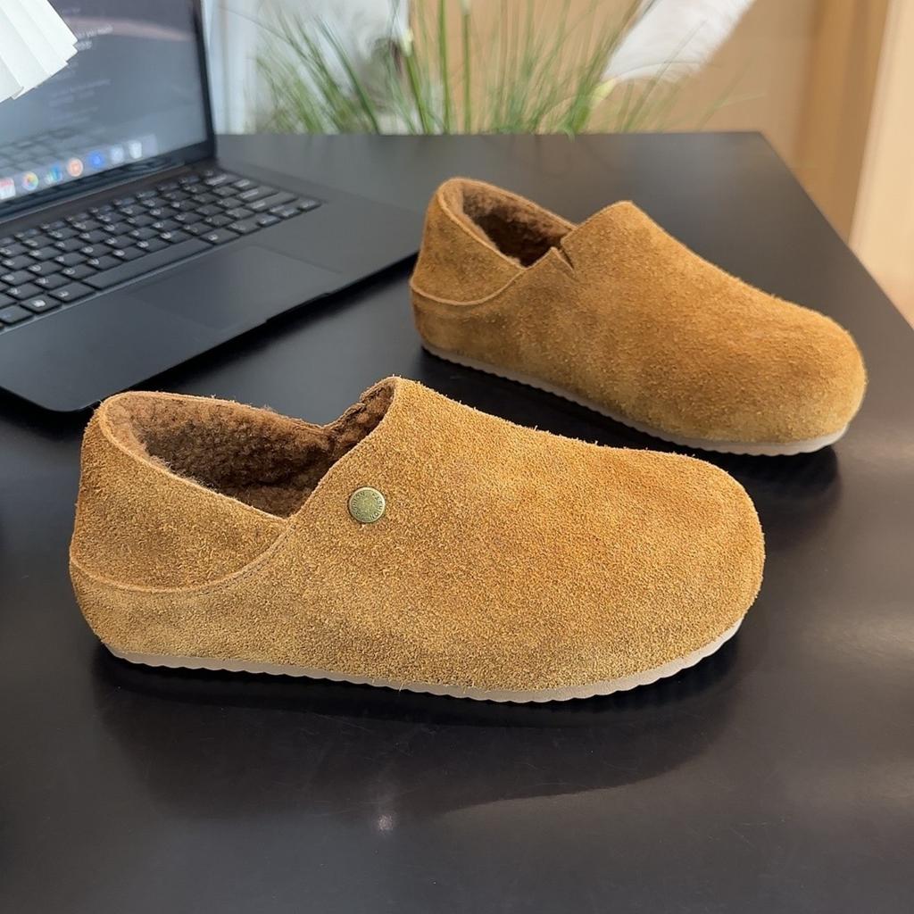 Damen Übergröße Weiche Sohle Erhöhend Winter Warm Fell Eins Rutschfest Schneestiefel Flauschig Gefütterte Stiefeletten Outdoor-Sport Zwei Tragemöglichkeiten Slipper