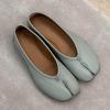 Women's 2026 Sheepskin Split-Toe Ballet Flats - Versatile, Shallow-Cut, Pleated Shoe