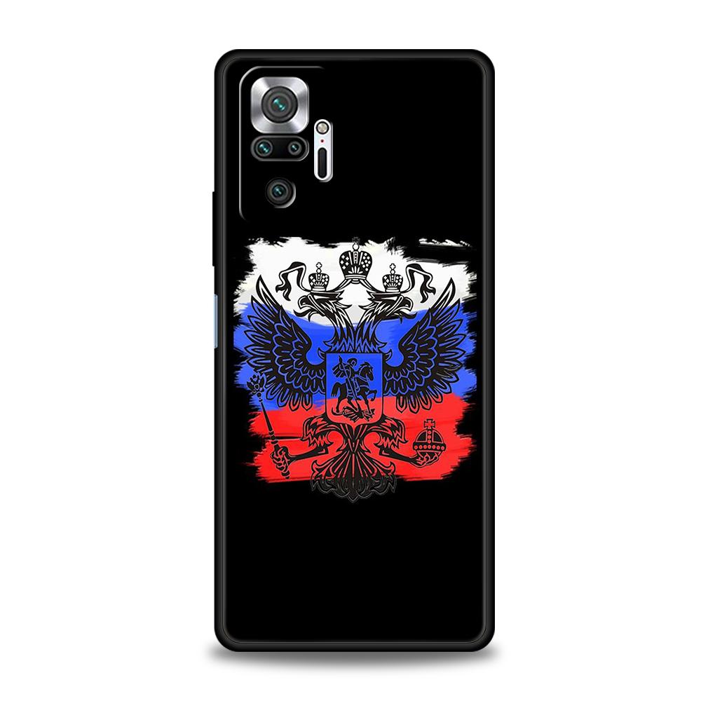 Russia Russian Flags Phone Case Cover for Redmi 13C 10C Note 13 12 10 11 Pro Plus 7 8T K40 K50 Gaming Pro Plus 5G Soft Shell Bag