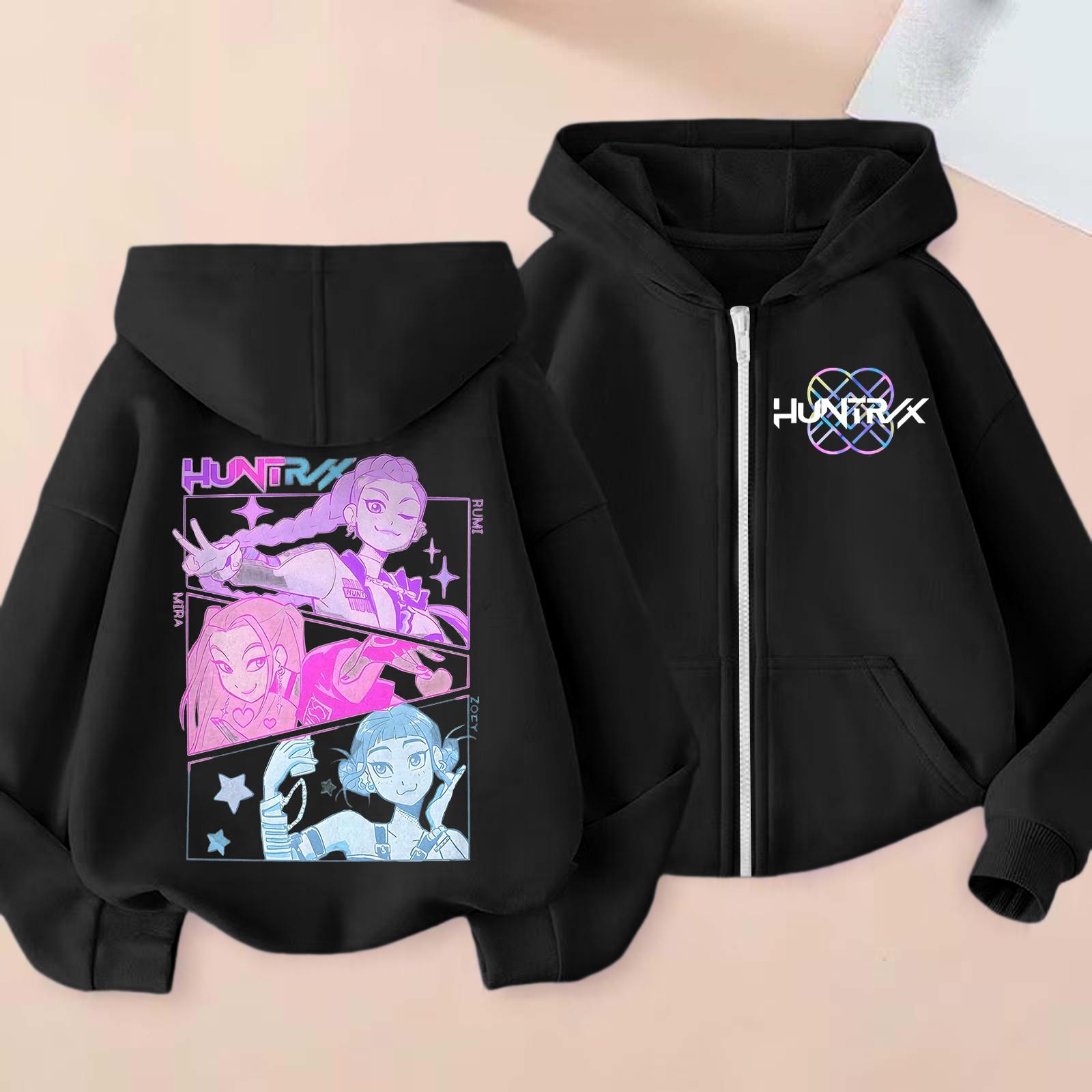 

Милые толстовки для подростков, модные толстовки преппи с капюшоном, оверсайз рубашки с длинным рукавом, одежда для детей 110 чёрный