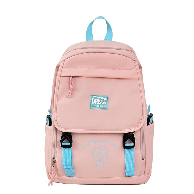 Korean Style Schoolbag New Large Capacity Backpack Middle School Students Backpack Simple Casual Travel Schoolbag