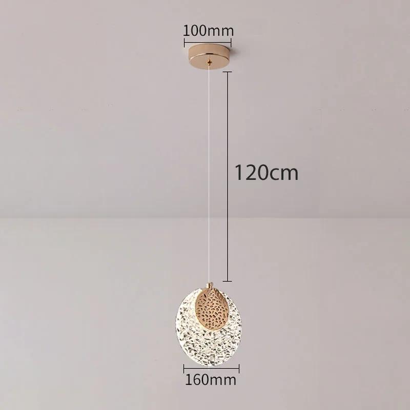 Nordic Crystal LED Pendant Lights Indoor Lighting For Home Living Room Decoration Dining Tables Bedroom Bedside Hanging Lamp