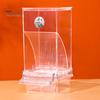 Transparent Acrylic Bird Feeder Automatic No-Mess Bird Cage Feeder Large Capacity Parrot Feeder Anti-Spill Bird Feeder for Canaries Budgies Finches