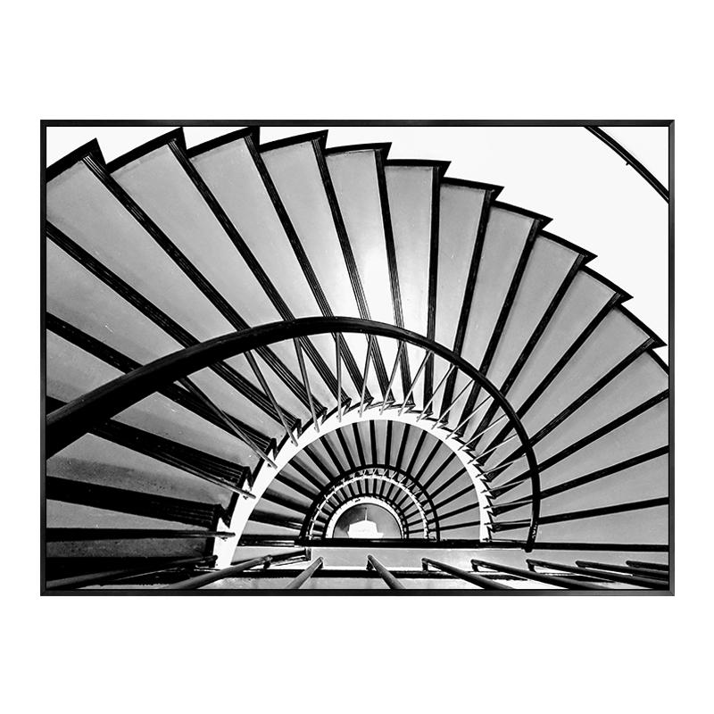 

Современный черно-белый лестничный мост, постер, холст, картина, настенное искусство, минималистичные фотографии, фотографии для гостиной, домашний декор 21x30cm No Framed