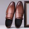 Fashion Stylish Men's Casual Leather Shoes New Trendy Oxford Shoes Classic Formal Male Brogue Shoes Comfortable Formal Dress Footwear