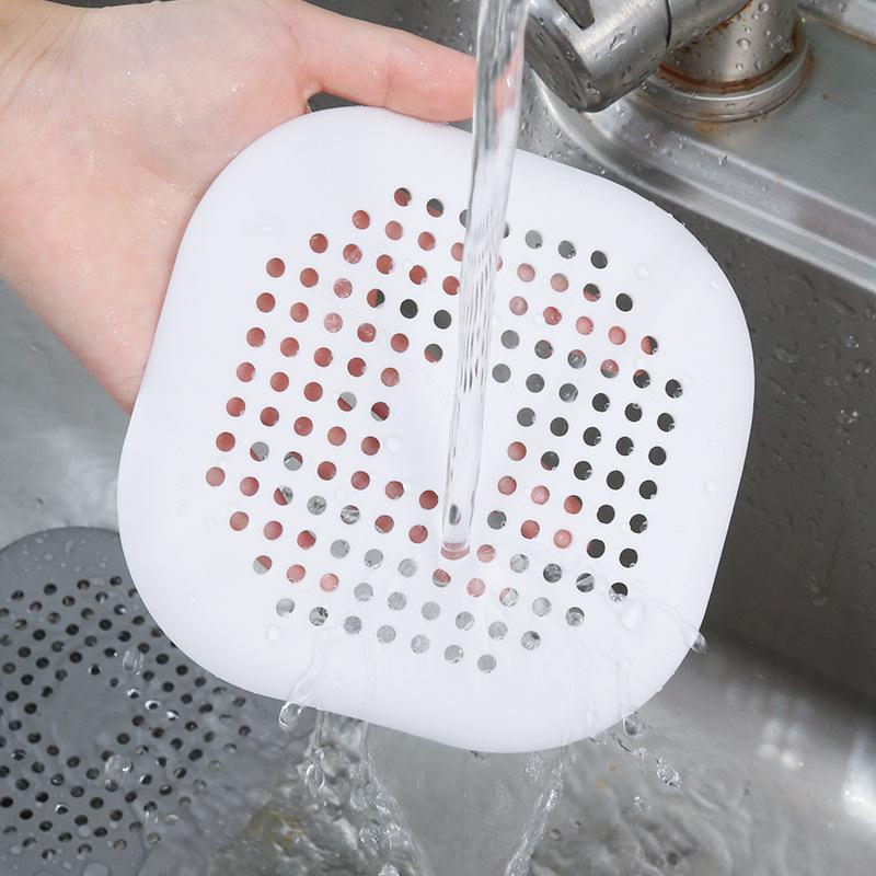 Square Silicone Absorbent Drain For Drains, Kitchens, Bathrooms And Showers To Prevent Sinks From Clogging The Drain