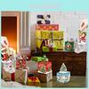 Christmas Themed Pattern Paper Box Set Holiday Decoration Props For Holiday Parties And Family Gifts