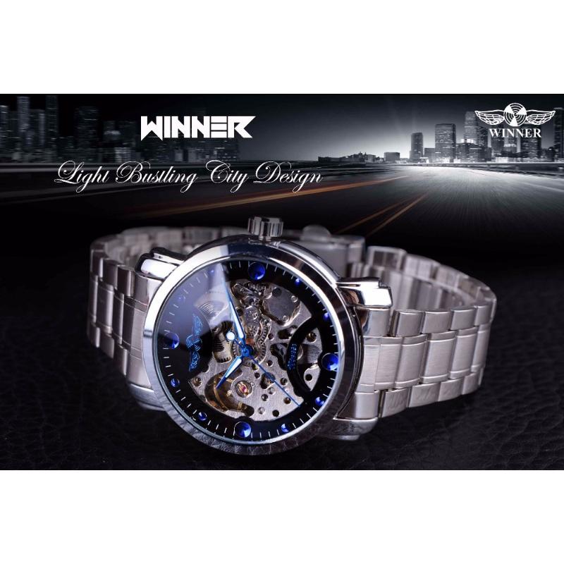 Vítěz Móda Ležérní styl Plně automatické mechanické hodinky s dutým otvorem