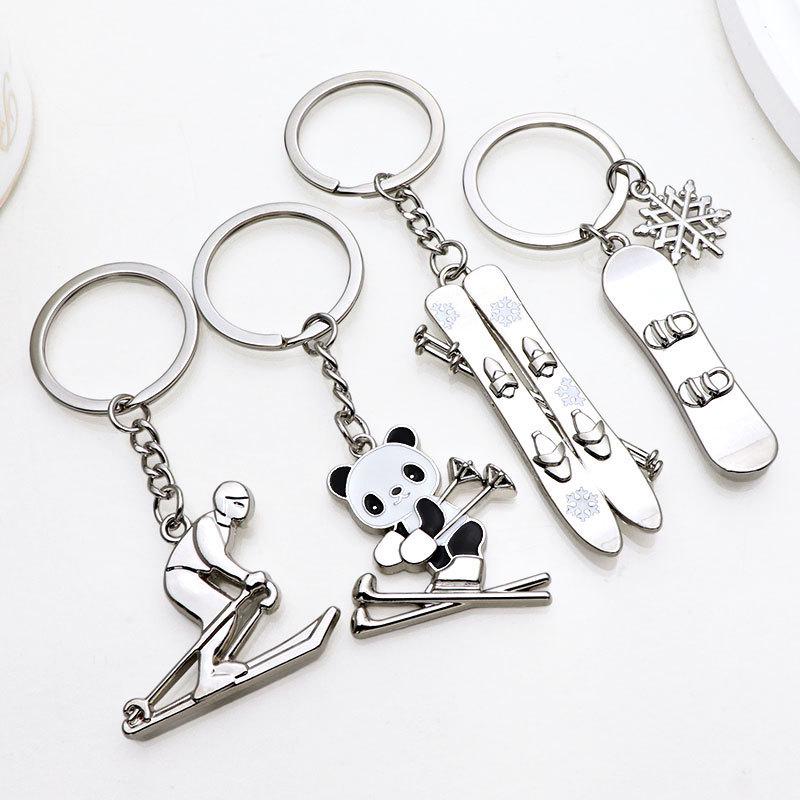 Winter Sports Sled & Snowboard Keychain - Perfect Gift for Snow Enthusiasts
