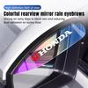 For Honda Fit Jazz GK5 Civic Type-R CRV Pilot Accord 2PCS Car Side Rear View Mirror Rain Eyebrow Visor Rain Shield Shade Cover HQ4