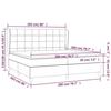 3127989 vidaXL Divan Bed with Mattress Light Grey 200x200cm Fabric