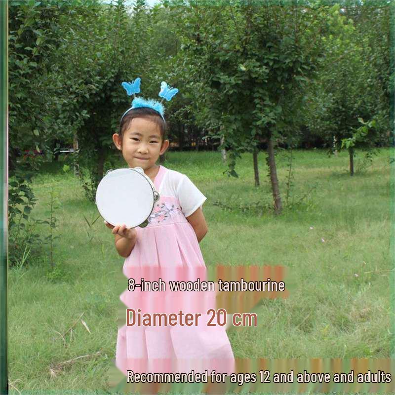 Little Guli Red Performance Tambourine for Drummers and Shaker Players - Available in Small and Large Sizes