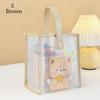 Transparent Bag Summer Travel Portable Swimming PVC Jelly Beach Bag Large Capacity Shoulder Bag Tote Bags