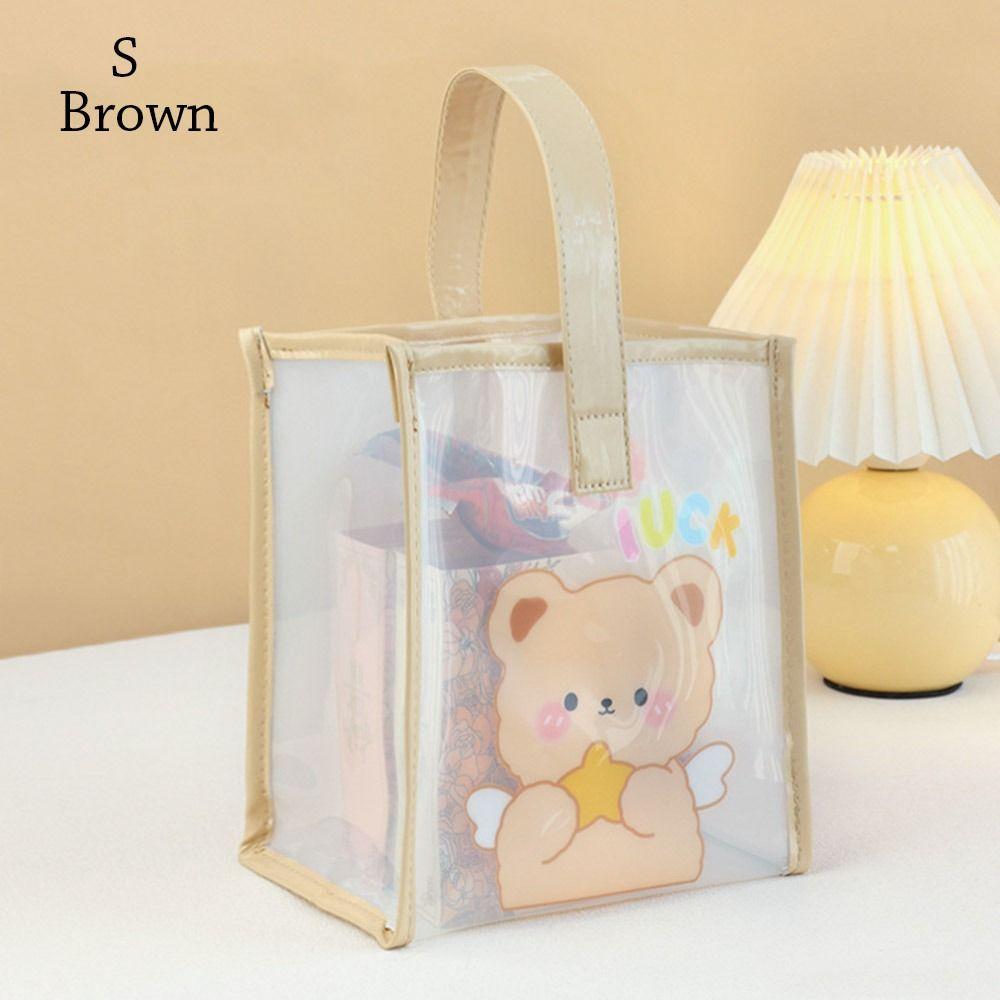 Transparent Bag Summer Travel Portable Swimming PVC Jelly Beach Bag Large Capacity Shoulder Bag Tote Bags