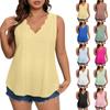 Women's Loose Fit Strapless Tank Top Sleeveless Breathable Lace V Neck Blouse