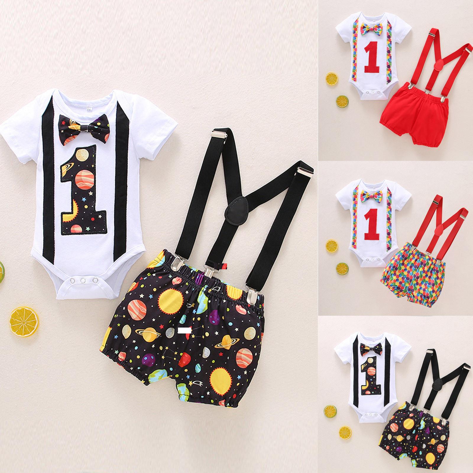 

Boys Short Sleeve Printed Strap Shorts Two Piece Set