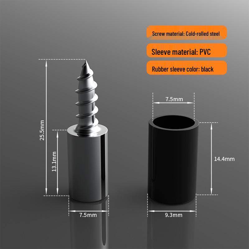 Einteilige selbstschneidende Schraube Regal- und Schrankstütznagel für Trennwand- und Glaszubehör