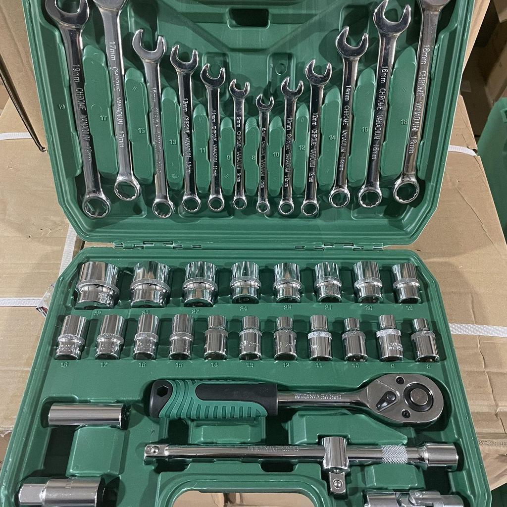 216-Piece Socket and Wrench Set for Auto Repair