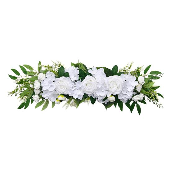 Artificial Flower Rose Garland Door Hanging for Valentine's Day Decoration Plastic Wedding Arch Flowers Chair Back Decor Indoor Outdoor Use