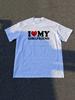 T-shirt Unisex Vintage Divertente I Love My Girlfriend Meme Tee Hip Hop Punk Unisex Oversize Harajuku Y2k Cotone Streetwear Top Hipster