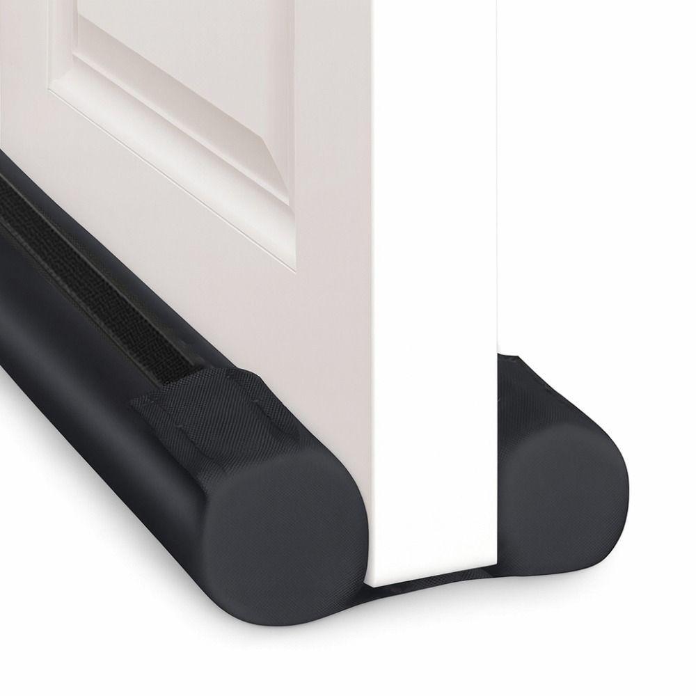 

Adjustable Door Draft Stopper Windproof Material Soundproof Under Door Draft Covers 0.9m Dustproof Construction Door Sweep чорний