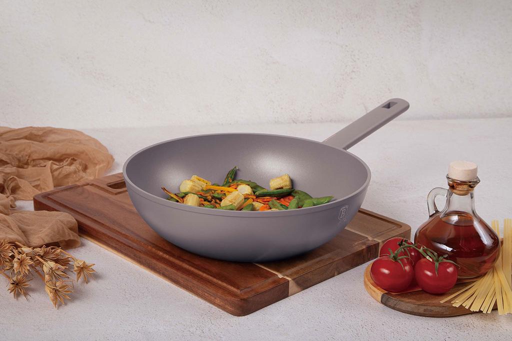 TITANIUM WOK 28cm BERLINGER HAUS BH-8093 TAUPE