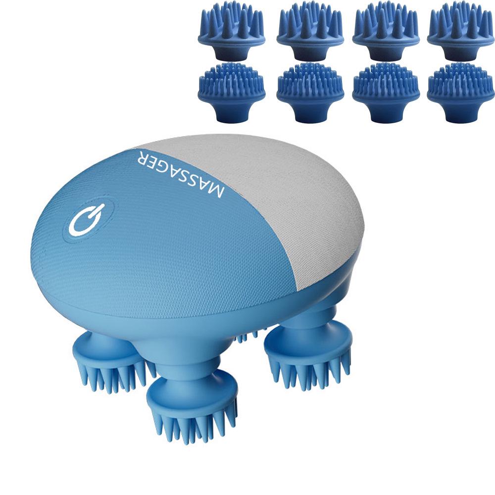 IPX7 Electric Head & Pet Massager: Facial Deep Cleanser & Scalp Relaxer