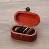 Wood Guitar Pick Storage Box Container Portable Guitar Pick Box Holder Collector with 5 Guitar Pick Gift for Guitarist