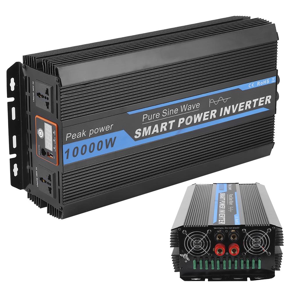 10000W Car Power Converter Transformer Pure Sine Wave Voltage Inverter 12V to 220V‑240V