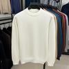 Long Sleeve Pullover Knit Sweater Men Casual Solid Color Middle Aged