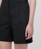 MUSINSA STANDARD WOMAN Women'S Lightweight Hidden Elastic Waist Half Slacks [Black]