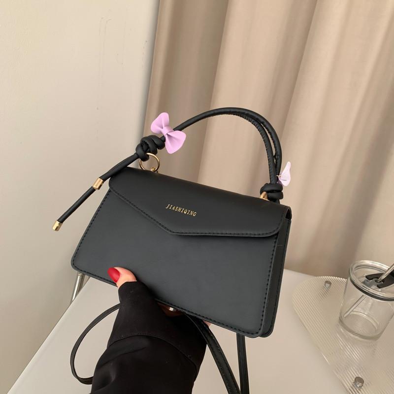 Chic Spring 2023 Pu Leather Handbag Stylish Small Square Shoulder Bag For Women