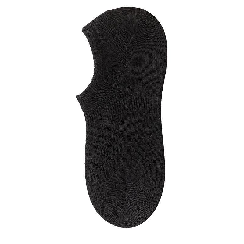 5 Pairs of Female Summer Pure Cotton Deodorant Mesh Thin Style Breathable Boneless Invisible Boat Socks