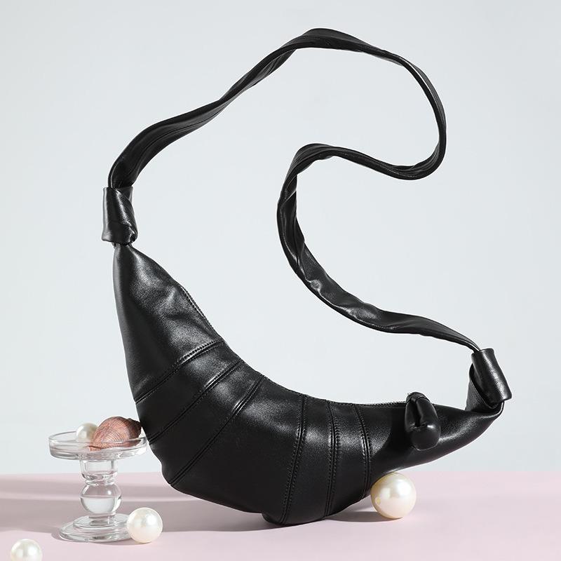 Sheepskin Bag Messenger Bag Women's Versatile Commuter Croissant Bag New Trend Niche Design Shoulder Bag