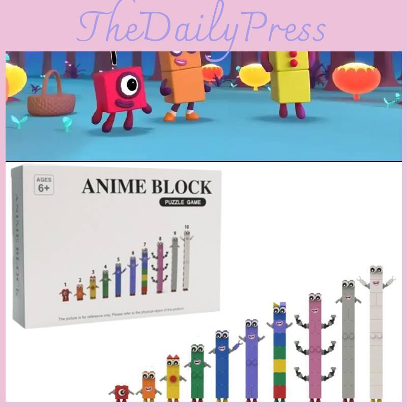 Numberblocks Blocks With Plastic Pieces For Diy Party Games And Kids Play